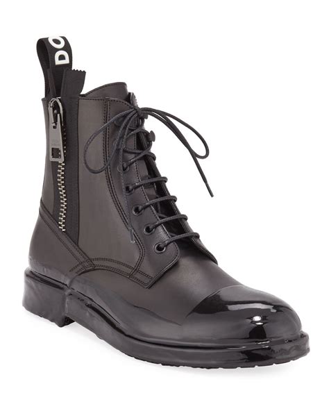 dolce gabbana military boots|dolce gabbana boots men.